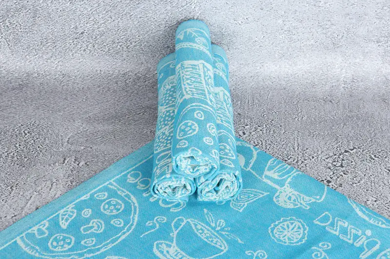 Monogram Tea Towel, Small Bath Towels, Summer Towel, Spa Towel, 28x20 Cotton Italian Symbols Design Towel, Monogrammed Hand Towel, Turkish Tea Towel - 8