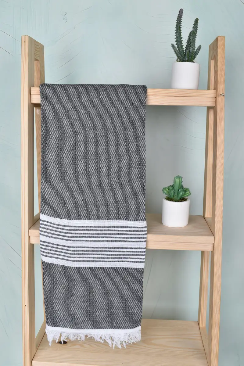70x40 Cotton Striped Towel, Summer Gift, Turkish Towel USA, Housewarming Gift, Spa Gift, Luxury Turkish beach towel for summer vacation - 7