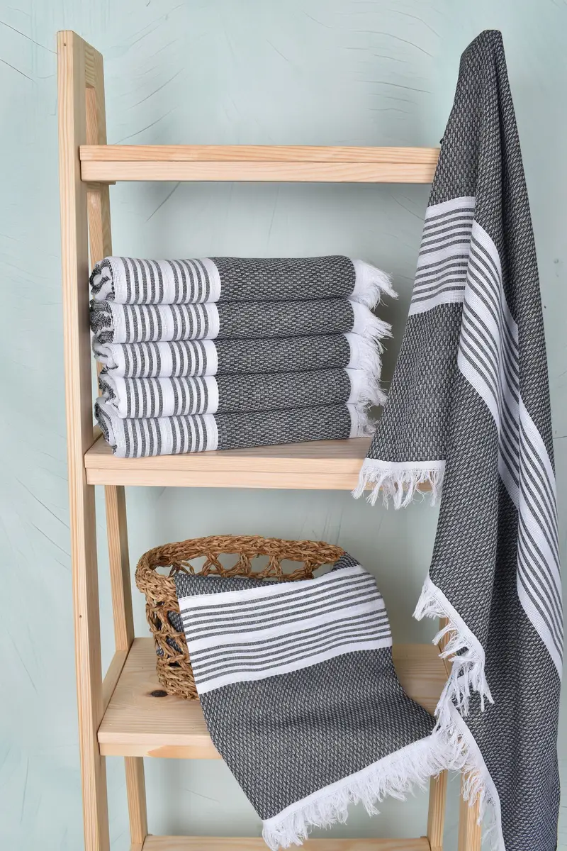 70x40 Cotton Striped Towel, Summer Gift, Turkish Towel USA, Housewarming Gift, Spa Gift, Luxury Turkish beach towel for summer vacation - 3