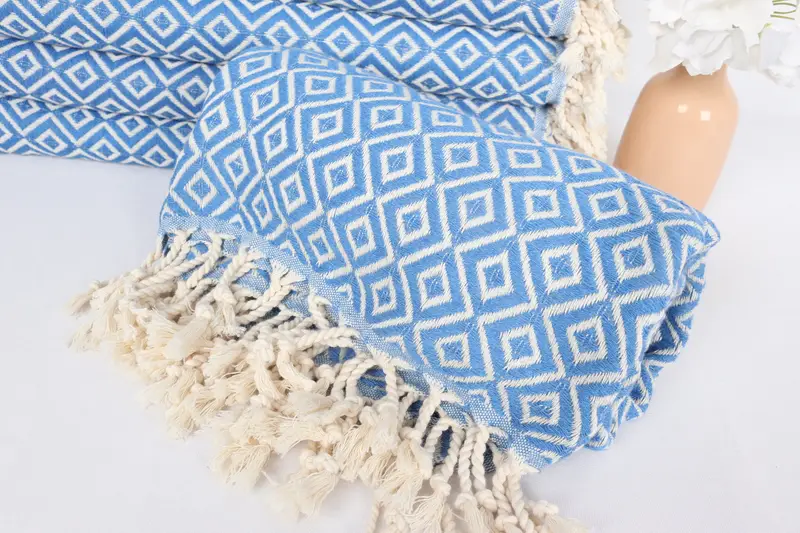 Family Gift, 70x40 Cotton Diamond Towel, Absorbent Turkish towel, Bachelorette Party Gift, Bridesmaid Towel, Turkish Towel Set, Sand-resistant towel - 4