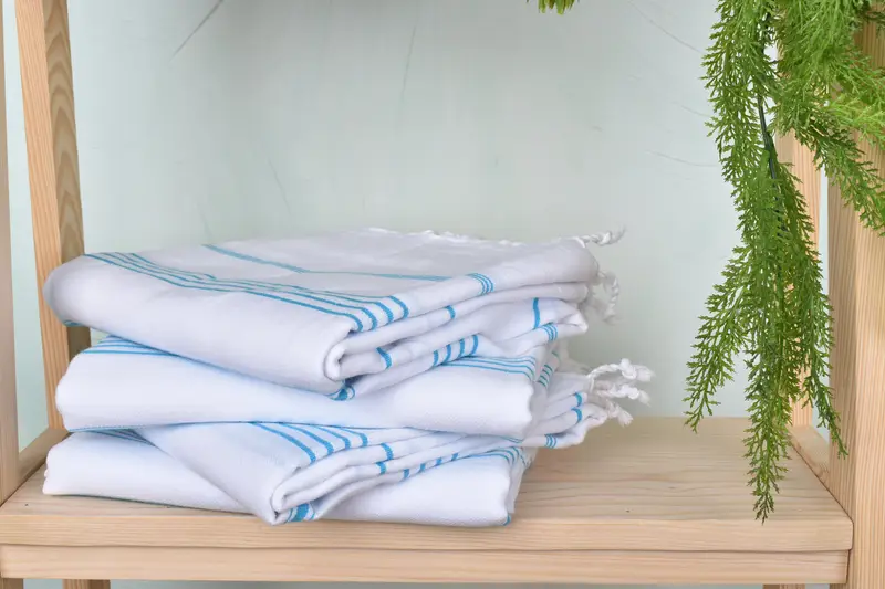 Quick-dry travel peshtemal towel, Turkish Towel Beach, Beach Towel Bulk, Guest Towel, Turkish bath towel, Employee Gifts, 70x40 Cotton Striped Towel - 7