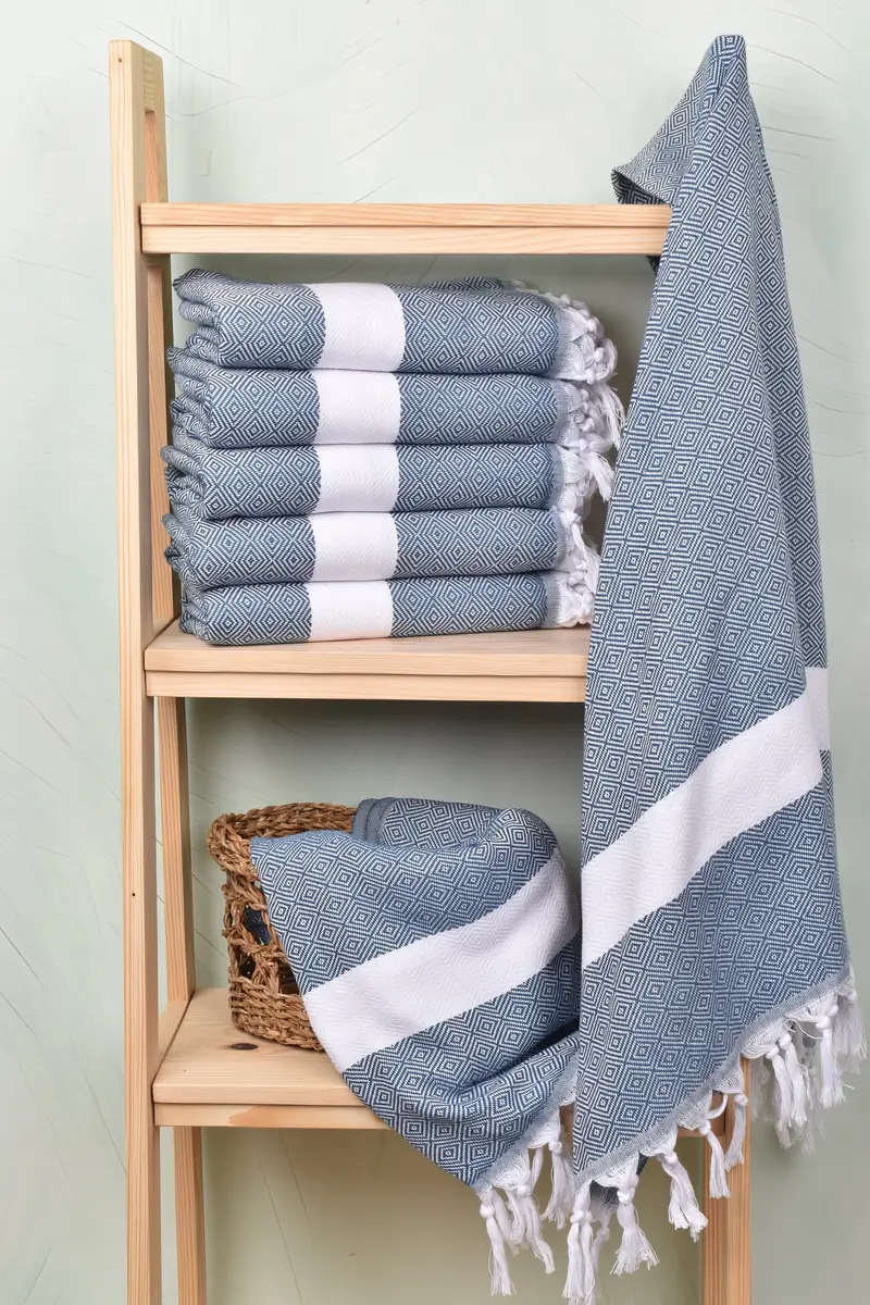 Personalized Gift For Her, 70x40 Cotton Diamond Towel, Quick-dry towel, Quick-dry travel peshtemal towel, Personalized Wedding Gift, Cotton towel - 3