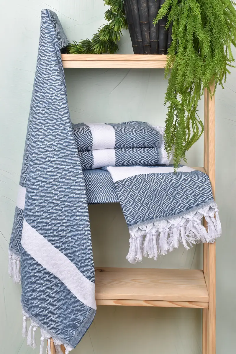 Personalized Gift For Her, 70x40 Cotton Diamond Towel, Quick-dry towel, Quick-dry travel peshtemal towel, Personalized Wedding Gift, Cotton towel - 6