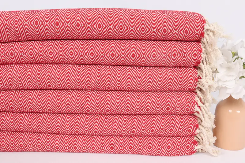 Personalized Turkish Towel, Travel Towel, 36x18 Cotton Zigzag Diamond Towel, Monogrammed Hand Towel, Turkish Hand Towel, Personalized Gifts - 3