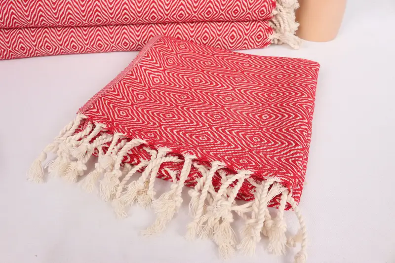 Personalized Turkish Towel, Travel Towel, 36x18 Cotton Zigzag Diamond Towel, Monogrammed Hand Towel, Turkish Hand Towel, Personalized Gifts - 5