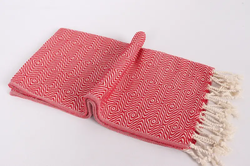 Personalized Turkish Towel, Travel Towel, 36x18 Cotton Zigzag Diamond Towel, Monogrammed Hand Towel, Turkish Hand Towel, Personalized Gifts - 6
