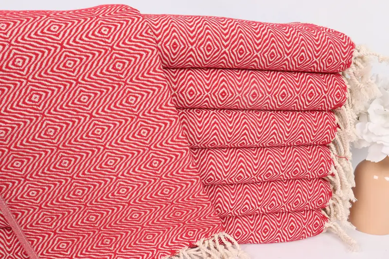 Personalized Turkish Towel, Travel Towel, 36x18 Cotton Zigzag Diamond Towel, Monogrammed Hand Towel, Turkish Hand Towel, Personalized Gifts - 1