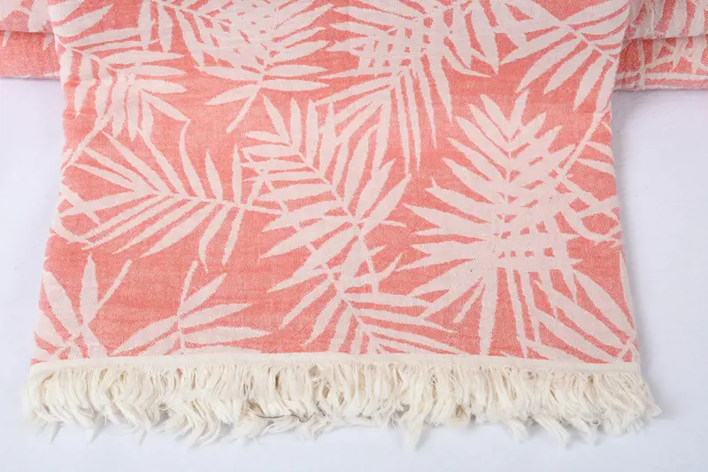 Woven Blanket, Housewarming Gift, Merry Christmas Gifts, Bachelorette Gifts, Bachelorette Party Items, 100x80 Cotton Floral Patterned Towel - 2