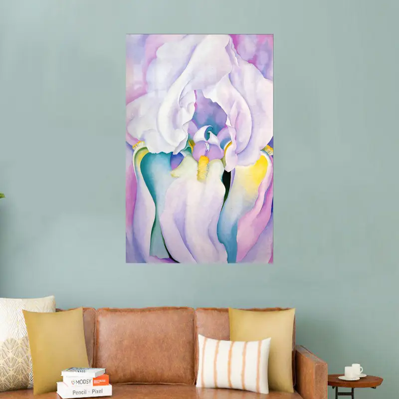 エレガントなプリントガラス: 抽象的なピンクとパープルのシュールなデザイン