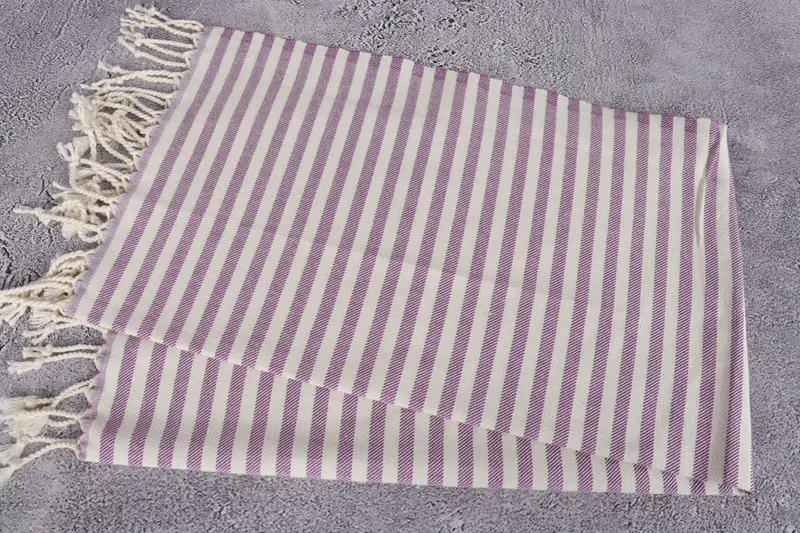 Monogram Kitchen Towel, Boyfriend Gift, Turkish Towel Monogram, Turkish Hand Towel, 40x24 Cotton Striped Towel, Bathroom Towels, Gift For Bride - 6