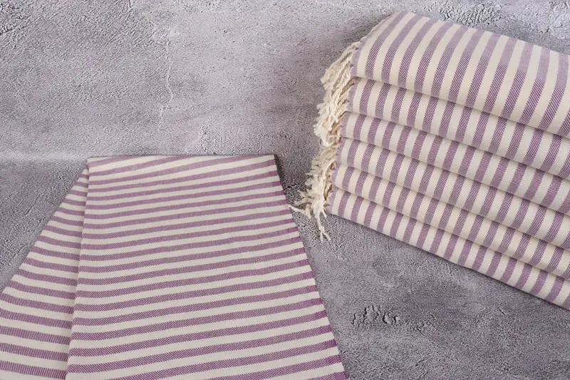 Monogram Kitchen Towel, Boyfriend Gift, Turkish Towel Monogram, Turkish Hand Towel, 40x24 Cotton Striped Towel, Bathroom Towels, Gift For Bride - 2