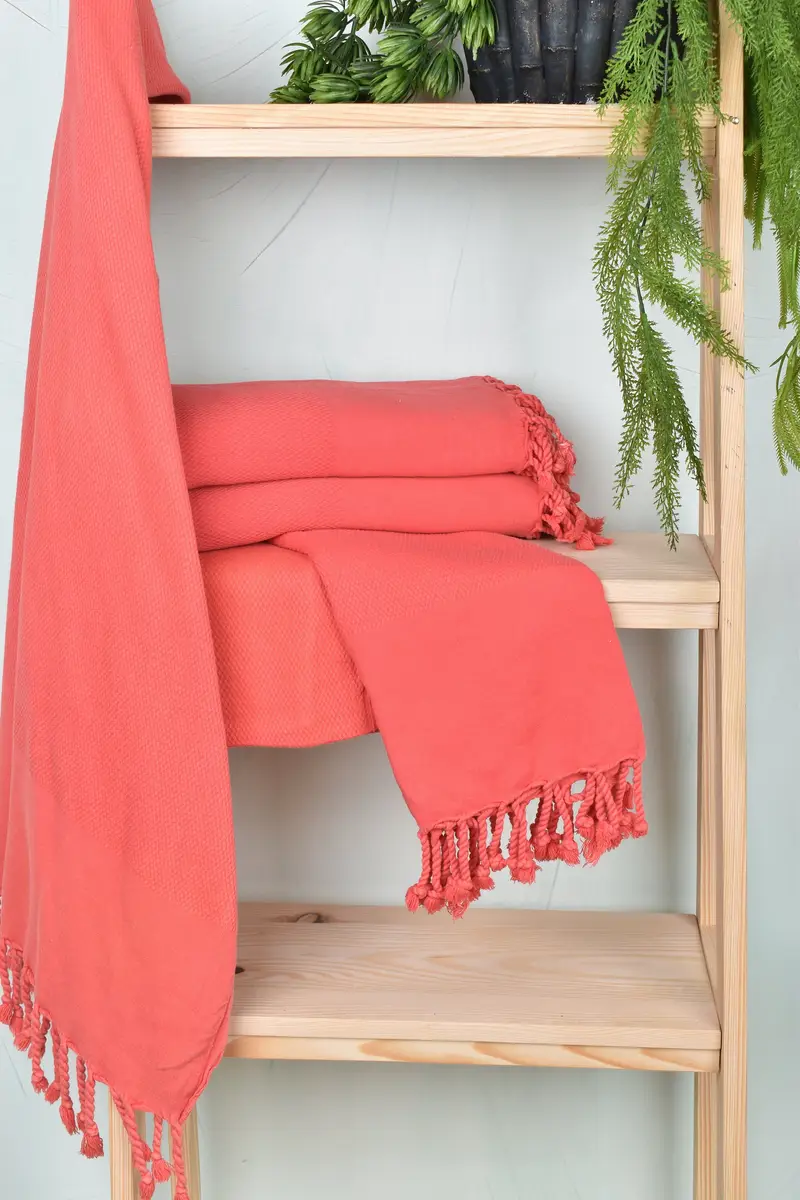 Pool Towels, 70x32 Cotton Geometric Stonewashed Towel, Large Beach Towel Personalized, Hammam towel, Cotton towel, Best Beach Towel, Engagement Gift - 6