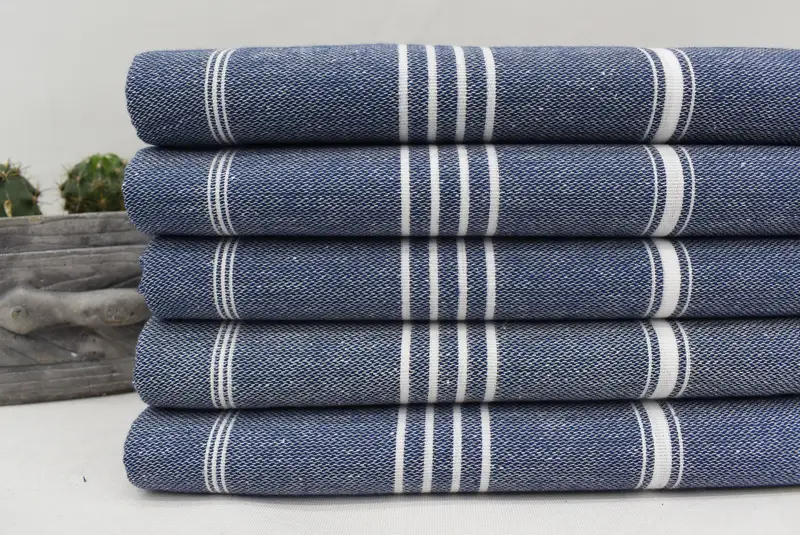 Personalized Bridesmaid Gift, Bachelorette Party Gifts, Turkish Towel Set, Valentines Gift, Wedding Favors, 70x40 Cotton Striped Towel, Summer Towel - 2