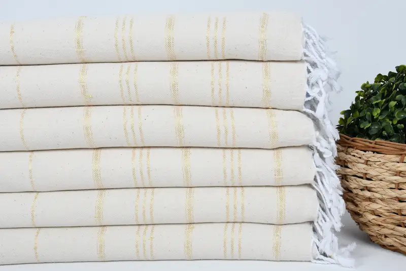 Gift For Wedding Day, 36x22 Linen Striped Towel, Girl Trip Party Favor, Wedding Gift, Monogrammed Hand Towel, Personalized Gift, Hand Size Towels - 2