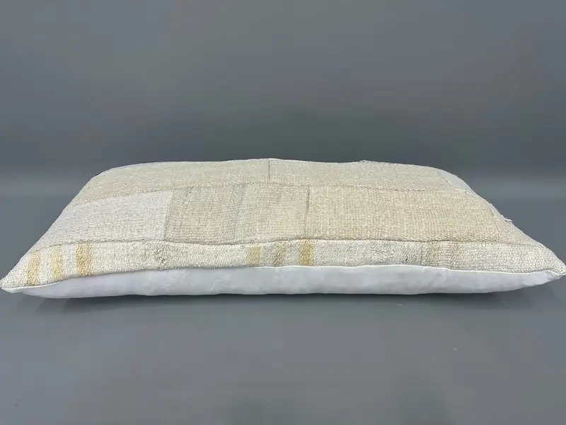 Southwestern Pillow, Throw Kilim Pillow, Ethnical Kilim Rug Pillow, 16x36 Beige Cushion Cover, Tapestry Cushion Case, Antique Pillows, Pillow Sham - 7