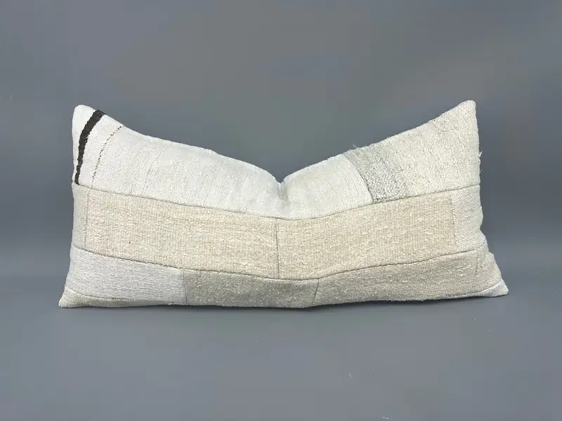 Southwestern Pillow, Throw Kilim Pillow, Ethnical Kilim Rug Pillow, 16x36 Beige Cushion Cover, Tapestry Cushion Case, Antique Pillows, Pillow Sham - 1