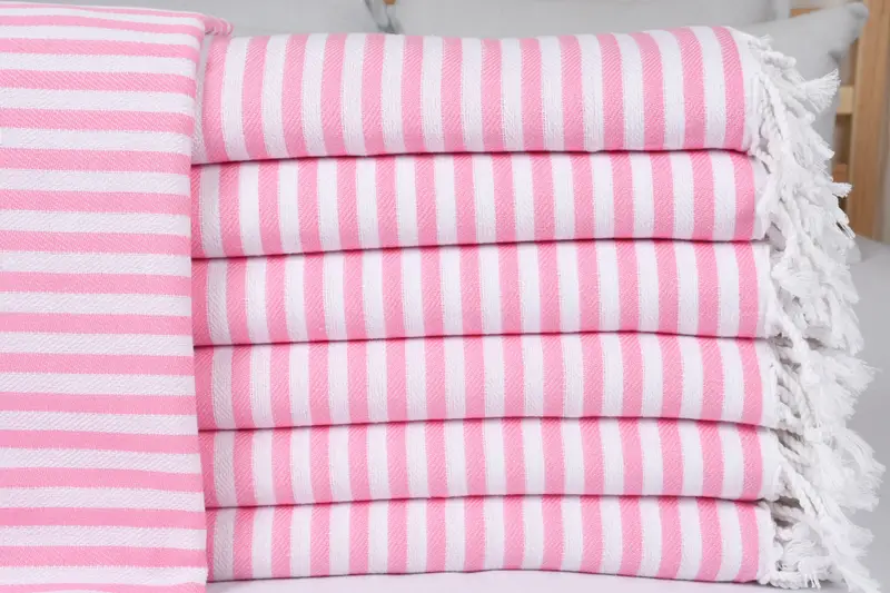 Gift For The Home Decor, Spooky Bachelorette Party, Boho Throw Blankets, Bedspread, Memorial Gift, Decorative Blanket, 104x76 Cotton Striped Towel - 1