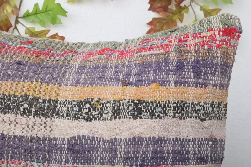 Southwestern Cushion Case, Square Throw Pillow, Kilim Pillow, Interior Designer Pillow, Vintage Kilim Pillow, 20x20 White Pillow Cover, Pillow Cover - 5