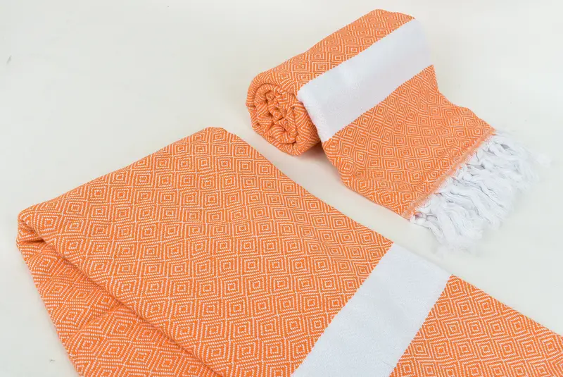 70x40 Cotton Diamond Towel, Turkish beach towel, Wedding Towel, Family Gift, Absorbent towel, Turkish Towel USA, Authentic Turkish hammam peshtemal - 7