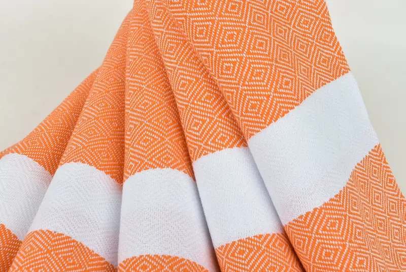 70x40 Cotton Diamond Towel, Turkish beach towel, Wedding Towel, Family Gift, Absorbent towel, Turkish Towel USA, Authentic Turkish hammam peshtemal - 5