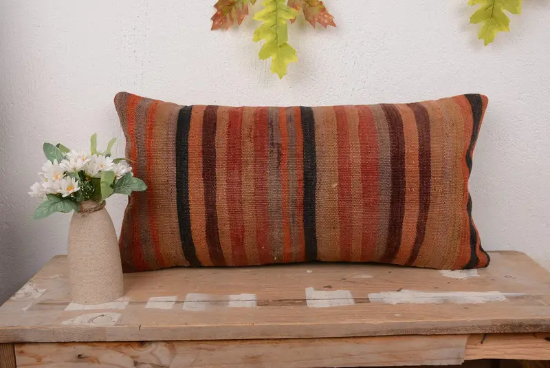 Cojín rojo Boho Pillow Sham, almohada de lanzamiento vintage bordada