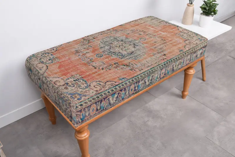 キリム風パターンのモジュール式オットマン、快適なソファセット オットマン