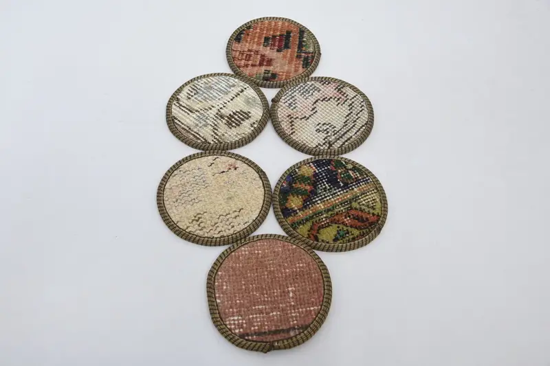 Non-Slip Beige & Brown Coaster, Durable and Stylish Coaster