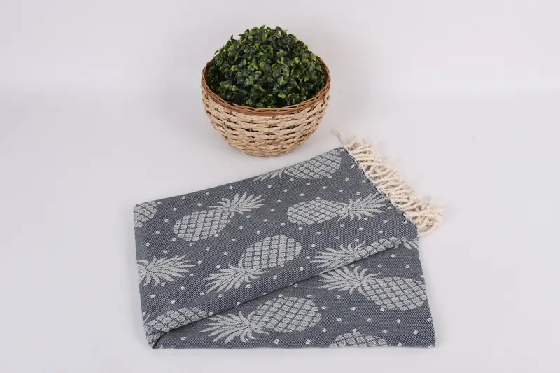 Gift For Him, Gifts For Him, Bridesmaid Towel, 80x40 Cotton Pineapple Design Towel, Handwoven Turkish Towel, Xmas Gifts, Housewarming Gift - 5