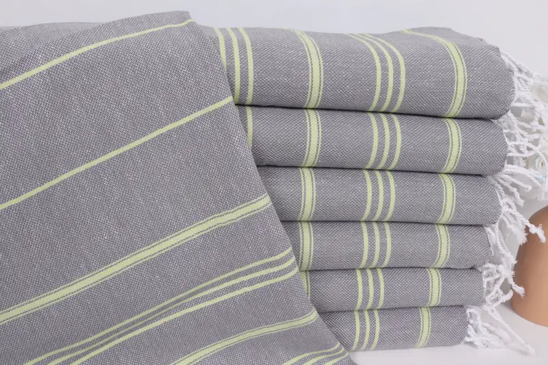 Christmas Gift, Turkish Towel Hand Towel, Holiday Towel, Personalized Dish Towel, Bridesmaid Gifts, Monogram Towels, 40x24 Cotton Striped Towel - 1