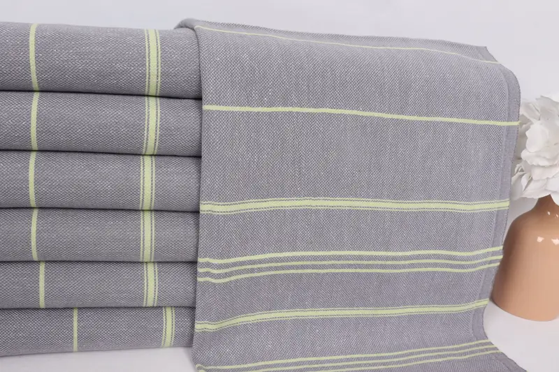Christmas Gift, Turkish Towel Hand Towel, Holiday Towel, Personalized Dish Towel, Bridesmaid Gifts, Monogram Towels, 40x24 Cotton Striped Towel - 2