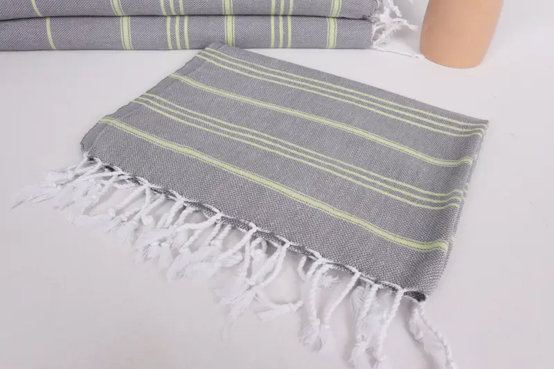 Christmas Gift, Turkish Towel Hand Towel, Holiday Towel, Personalized Dish Towel, Bridesmaid Gifts, Monogram Towels, 40x24 Cotton Striped Towel - 5