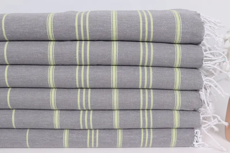 Christmas Gift, Turkish Towel Hand Towel, Holiday Towel, Personalized Dish Towel, Bridesmaid Gifts, Monogram Towels, 40x24 Cotton Striped Towel - 3