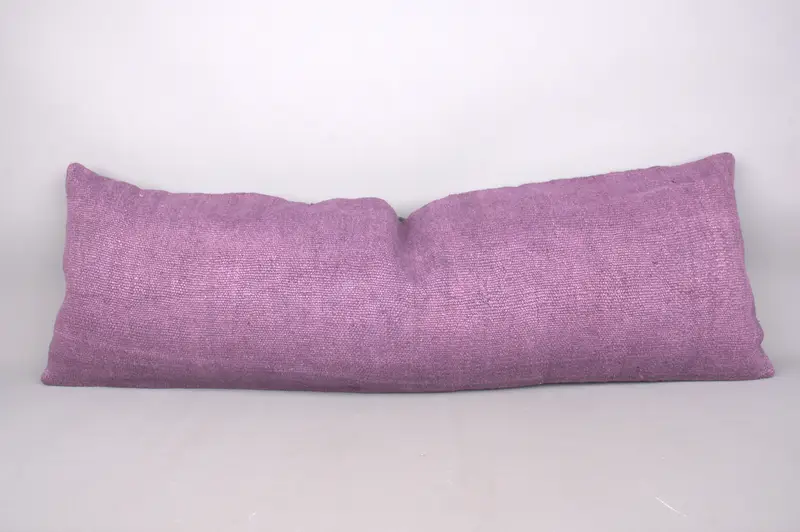 Meditation Cushion, 16x48 Purple Cushion Case, Gift Pillow, Lounge Throw Pillow Sham, Interior Designer Pillow, Pillow, Boho Pillow Sham Cover - 1