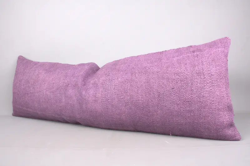 Meditation Cushion, 16x48 Purple Cushion Case, Gift Pillow, Lounge Throw Pillow Sham, Interior Designer Pillow, Pillow, Boho Pillow Sham Cover - 3