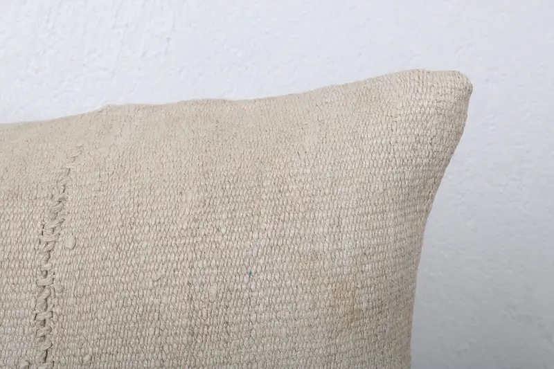 Gift Pillow, Morroccon Kilim Cushion Cushion Cover, Bed Pillow Sham, 12x24 Beige Cushion, Kilim Pillow, Vintage Kilim Pillow, Pillow - 5