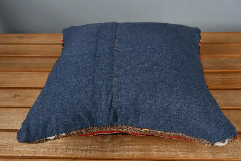 Aztec Cushion Case, 14x14 Red Pillow, Living Room Throw Pillow Sham, Kilim Pillow Cover, Home Decor Pillow, Gift Pillow, Cozy Throw Pillow, Cushion - 5
