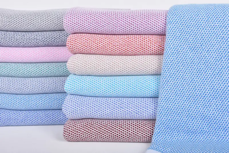 Personalized Red Striped Organic Cotton Towel, 70x40 Inches