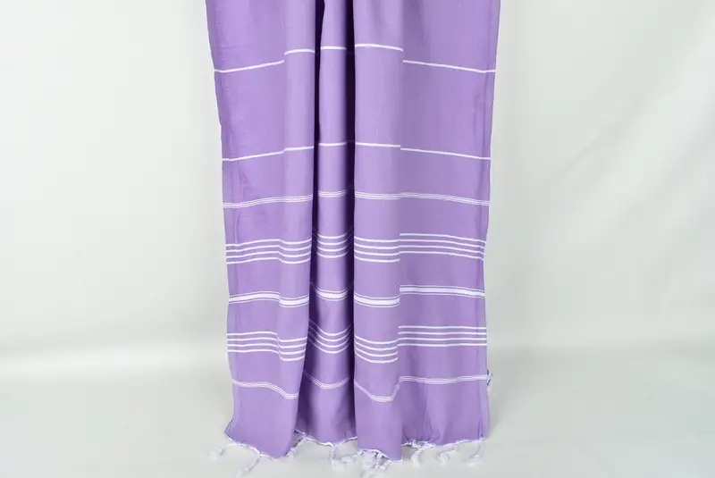 Turkish Towel Set, Wedding Gift For Bride, Absorbent Turkish towel, Turkish bath towel, Turkish towel, 70x40 Cotton Striped Towel, Cute Beach Towel - 8