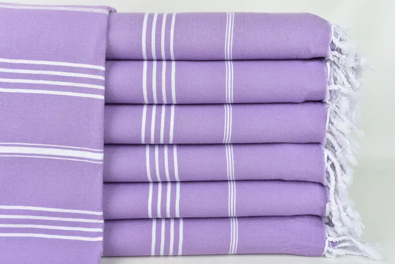 Turkish Towel Set, Wedding Gift For Bride, Absorbent Turkish towel, Turkish bath towel, Turkish towel, 70x40 Cotton Striped Towel, Cute Beach Towel - 1