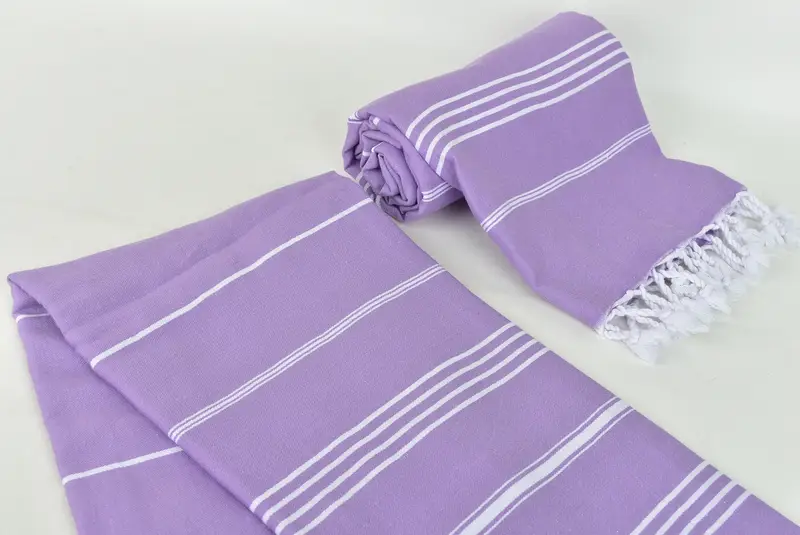Turkish Towel Set, Wedding Gift For Bride, Absorbent Turkish towel, Turkish bath towel, Turkish towel, 70x40 Cotton Striped Towel, Cute Beach Towel - 7