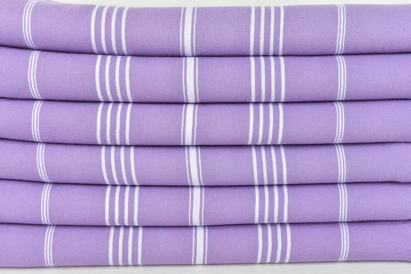 Turkish Towel Set, Wedding Gift For Bride, Absorbent Turkish towel, Turkish bath towel, Turkish towel, 70x40 Cotton Striped Towel, Cute Beach Towel - 2