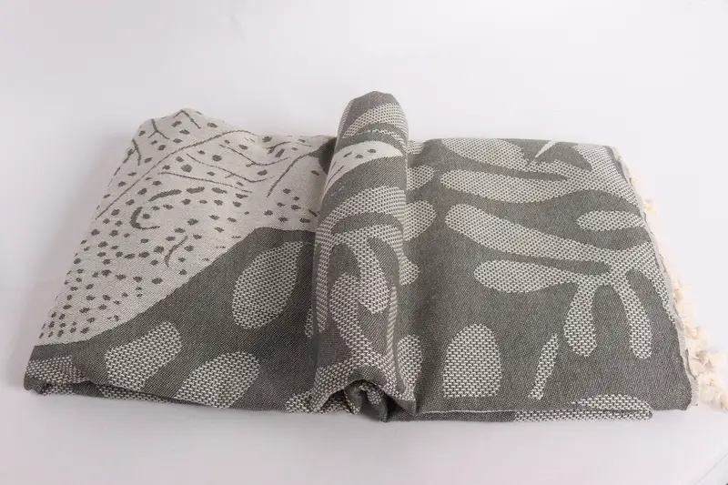 100x92 Cotton Whale Design Towel, Bridal Shower Gift, Valentine Day Gift For Her, Halloween Gifts, Throw Blanket, Shower Curtain, Tablecloth - 7