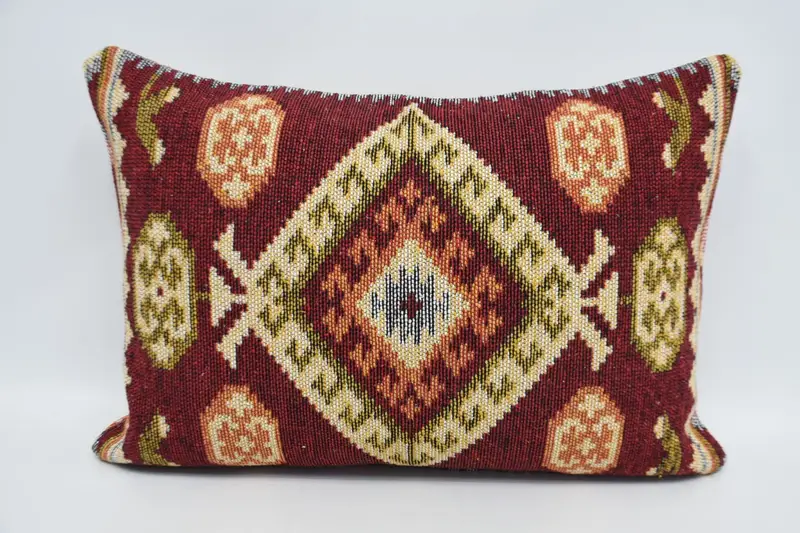 Antique Pillows, Vintage Kilim Throw Pillow, Retro Pillow Sham, Boho Pillow, Pillow, 20x28 Yellow Pillow Cover, Accent Cushion - 5