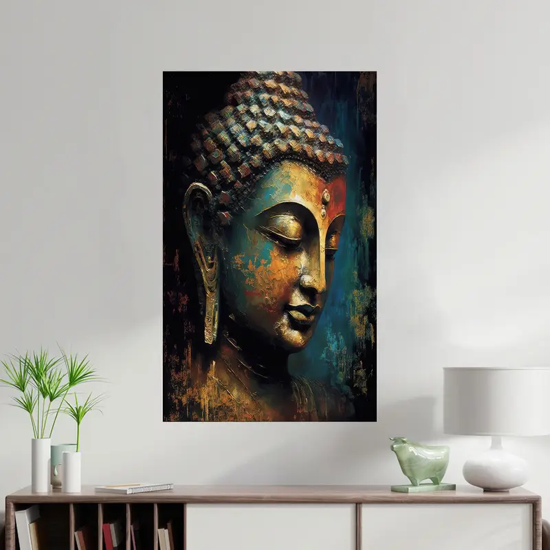 Elegant Printed Glass: Hindu Meditation Gift for Spiritual Journey