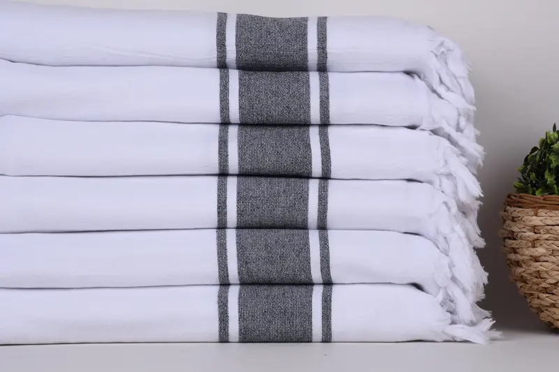 Travel towel, Sand-free towel, Bath towel, Best Friend Christmas Gift, 64x36 Cotton Striped Terry Towel, Spa Gift Towel, Custom Bath Towel - 2