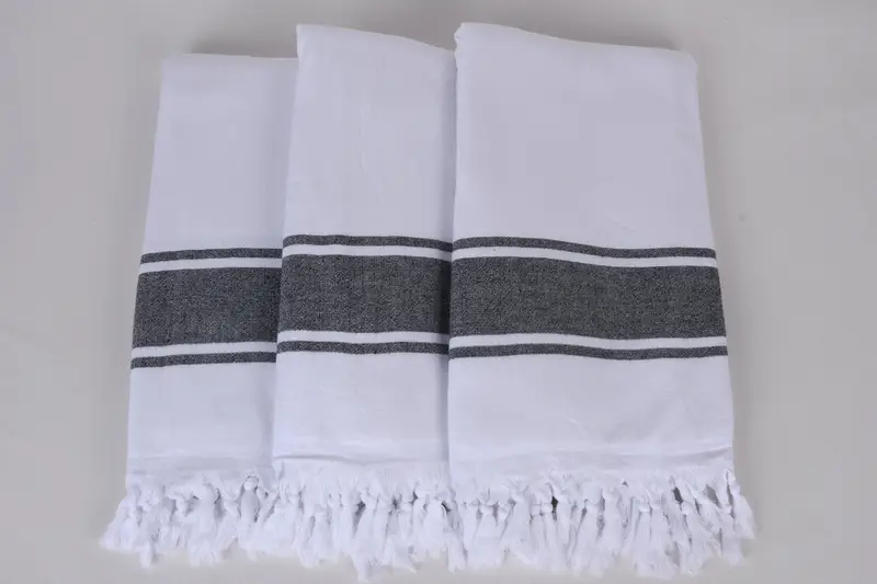 Travel towel, Sand-free towel, Bath towel, Best Friend Christmas Gift, 64x36 Cotton Striped Terry Towel, Spa Gift Towel, Custom Bath Towel - 7