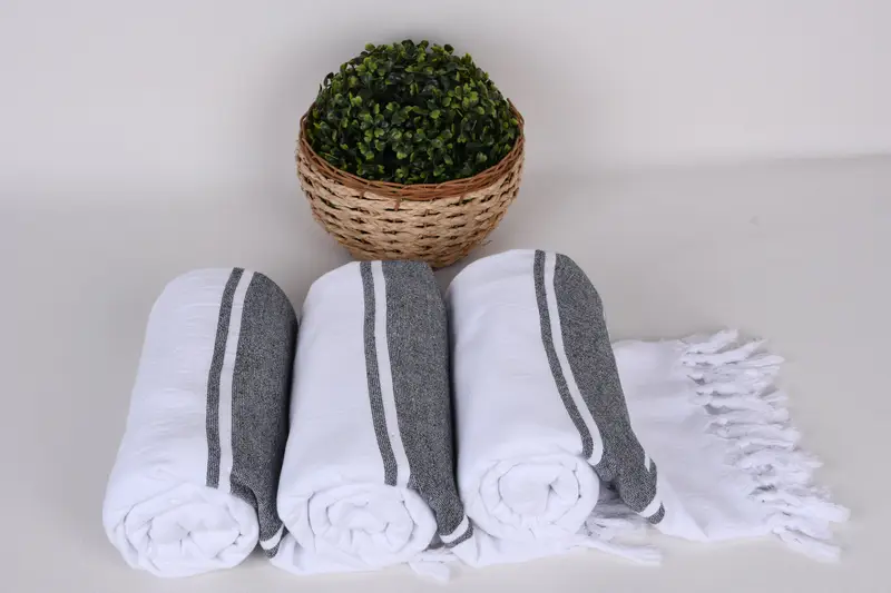 Travel towel, Sand-free towel, Bath towel, Best Friend Christmas Gift, 64x36 Cotton Striped Terry Towel, Spa Gift Towel, Custom Bath Towel - 8