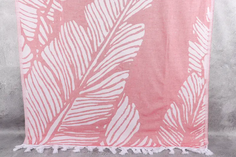Best Wedding Gift, Christmas Favors, Gift For Her, Organic towel, Personalized Beach Towel, Family Gift Basket, 70x40 Cotton Floral Design Towel - 1