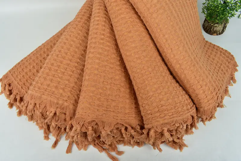 Family Gift, Woven Blanket, Decorative Blanket, Personalized Gifts, Girl Trip Party Favor, 104x80 Cotton Waffle Towel, Valentine Day Gift For Her - 4