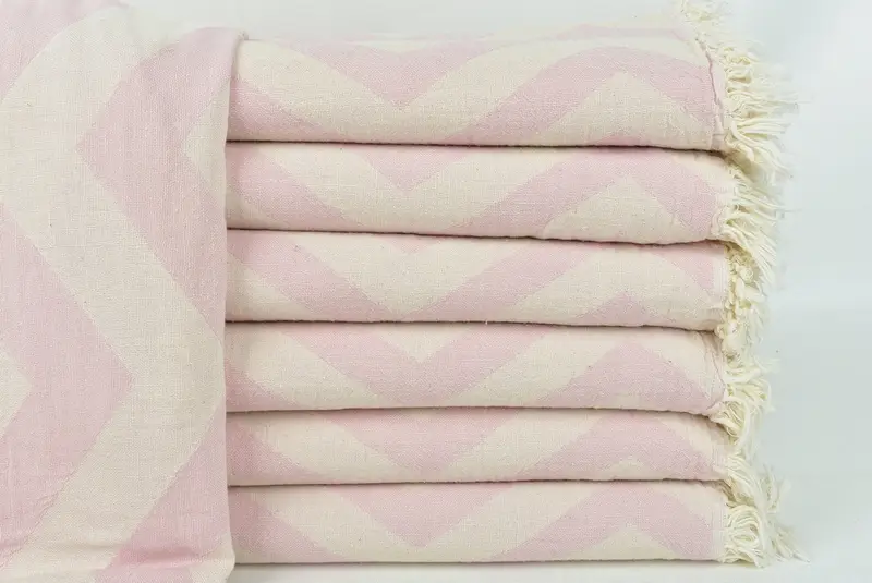 70x40 Cotton Zigzag Design Towel, Personalized Towel, Xmas Gifts, Monogram Beach Towel, Quick-dry towel, Personalized Towel Gift, Custom Towel Beach - 3
